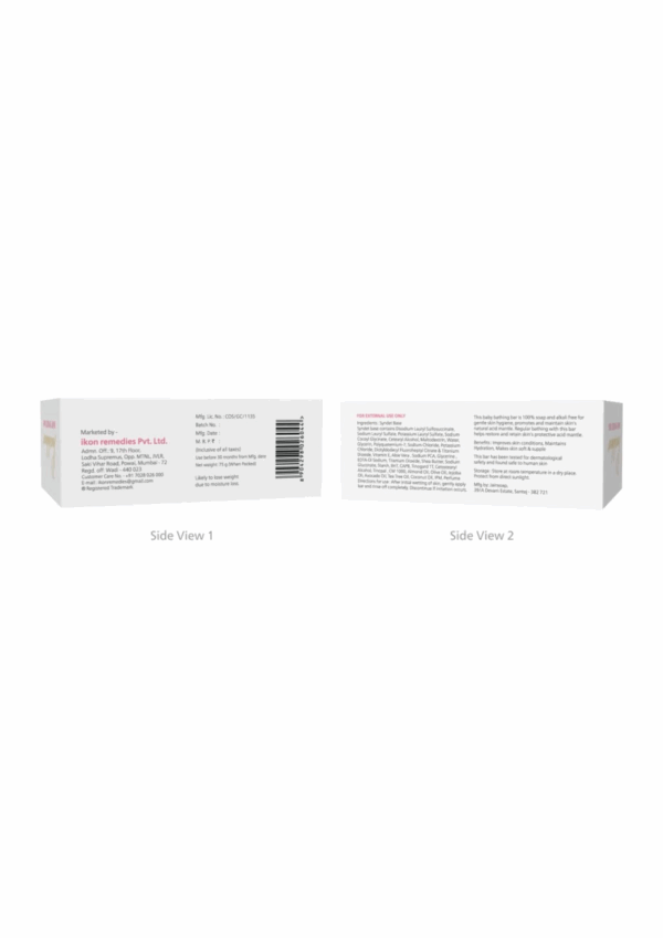 Maxisoft Baby Syndet Bar - Soap (pH 5.5) - 75 gm - Image 4