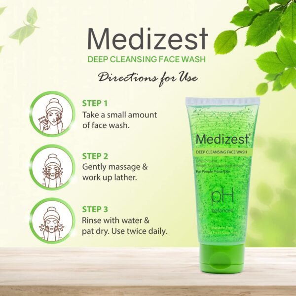Medizest Deep Cleansing Facewash - 100 ml - Image 3