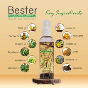 Bester Natural Herbal Hair Oil - 120 ml
