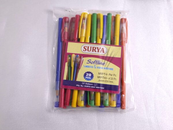 Surya Softline Ball Pen - Pack of 20